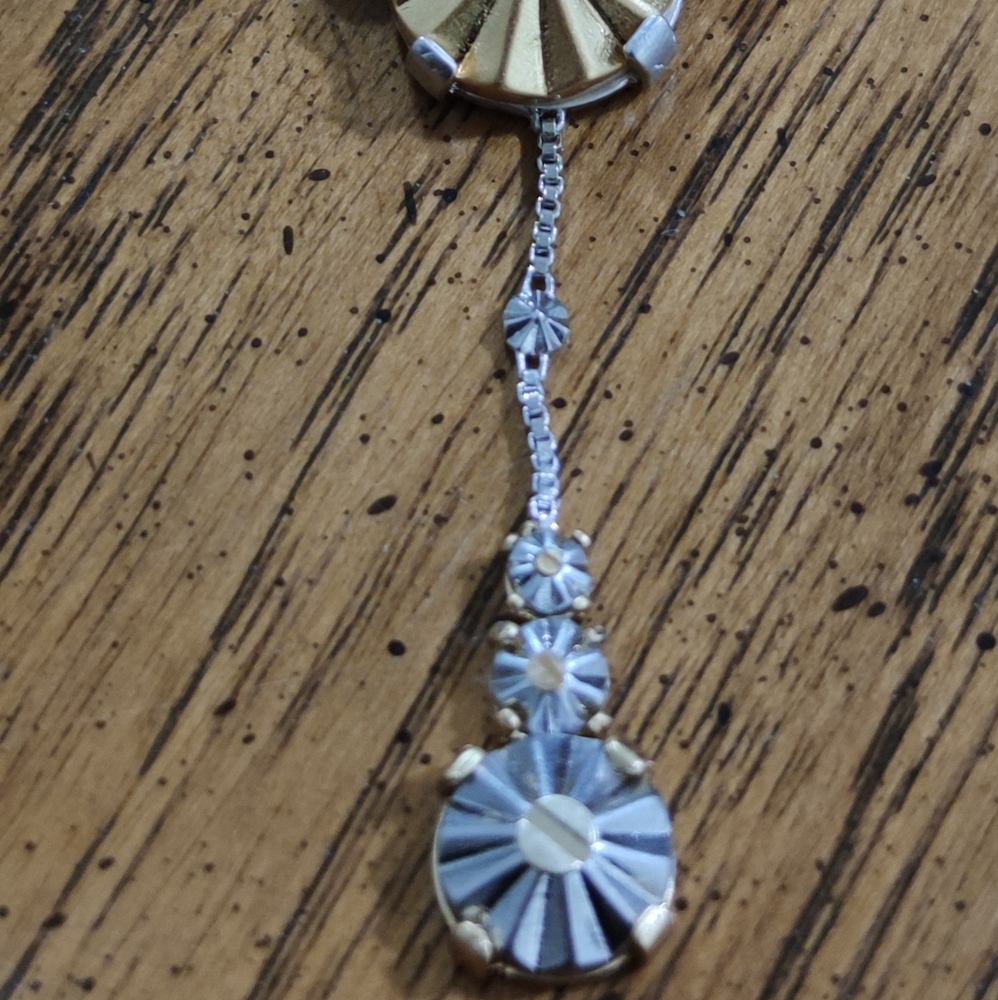 Coach Daisy Rivets Lariat Necklace Rare - Picture 5 of 11